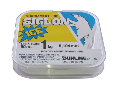 Леска монофильная Sunline SIGLON ICE 50m, CLEAR 1.0kg (0,104мм) -034